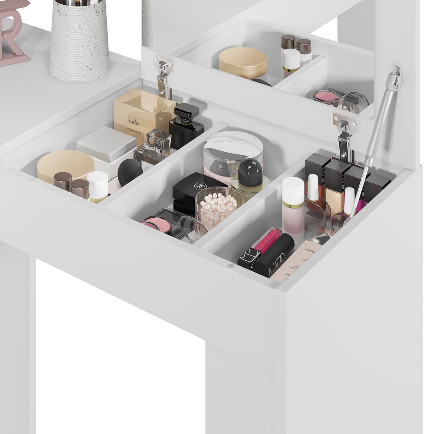 Mobler - Escrivaninha de Canto com Camarim Jade - Branco - FI Detalhe - ecommerce